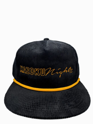 Kazoku Nightz Corduroy SnapBack Hat Blk/ylw