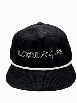 Kazoku Nightz Corduroy SnapBack Hat Blk/Wht