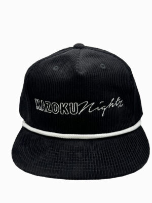 Kazoku Nightz Corduroy SnapBack Hat Blk/Wht